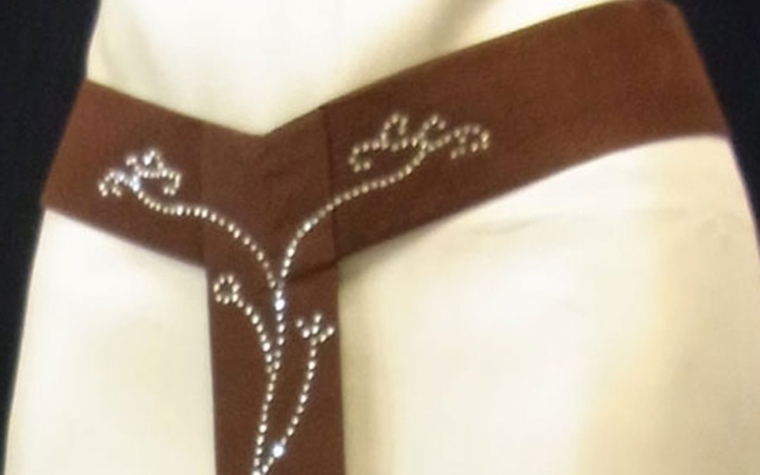 Schmuckgürtel aus Bio-Baumwoll-Satin